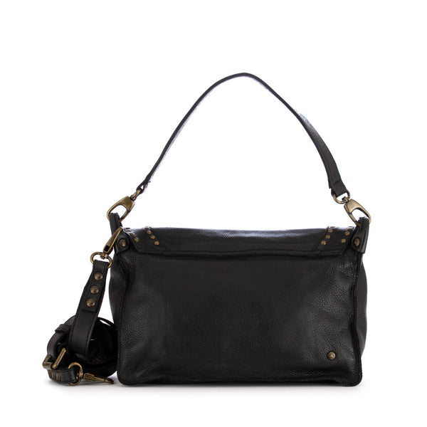 rehard womens shoulder bag black leather