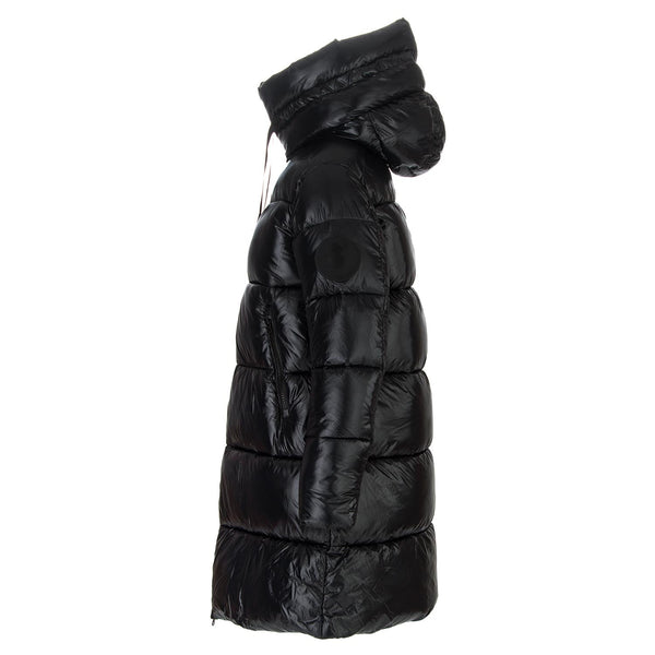 save the duck womens puffer jacket black