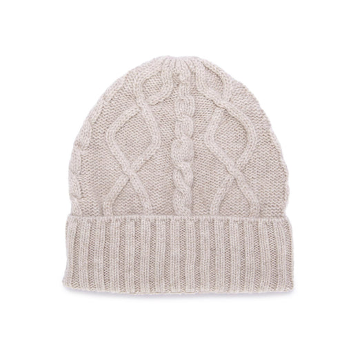 157 BERRETTO WAFFLE RISVOLTO  BEIGE