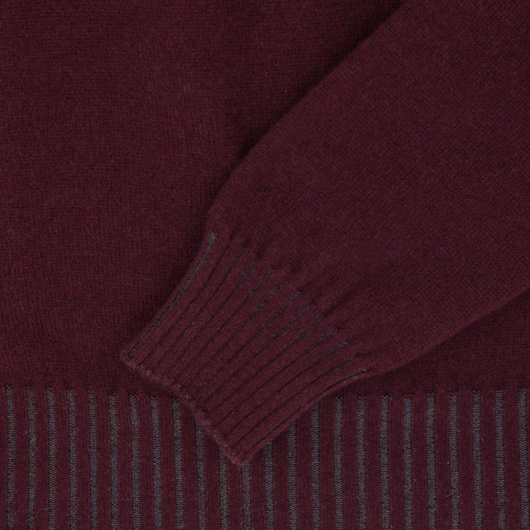 GOVA3-01 GIROCOLLO RASATO  5139-5340 BORDEAUX/GRIGIO