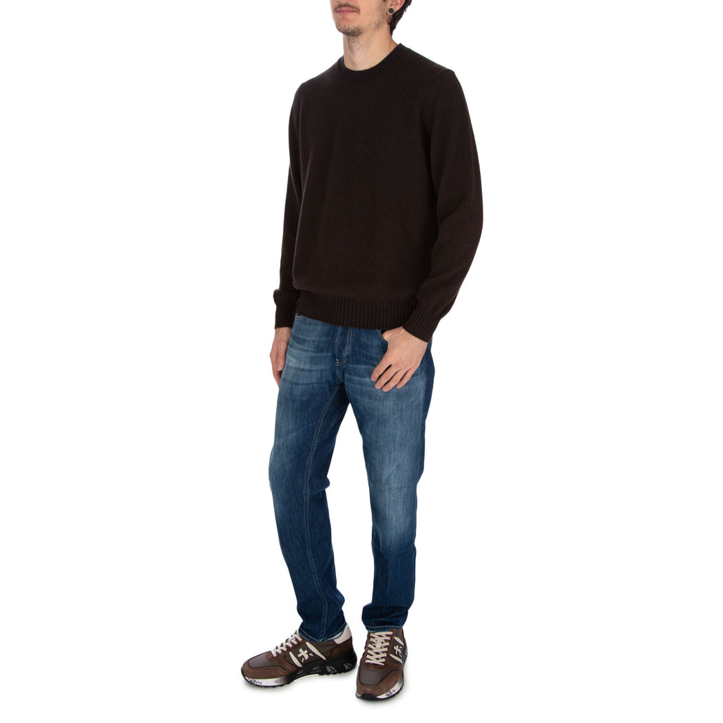 GOVA3-01 GIRCOLLO RASATO  9988-1251 MARRONE/BLU