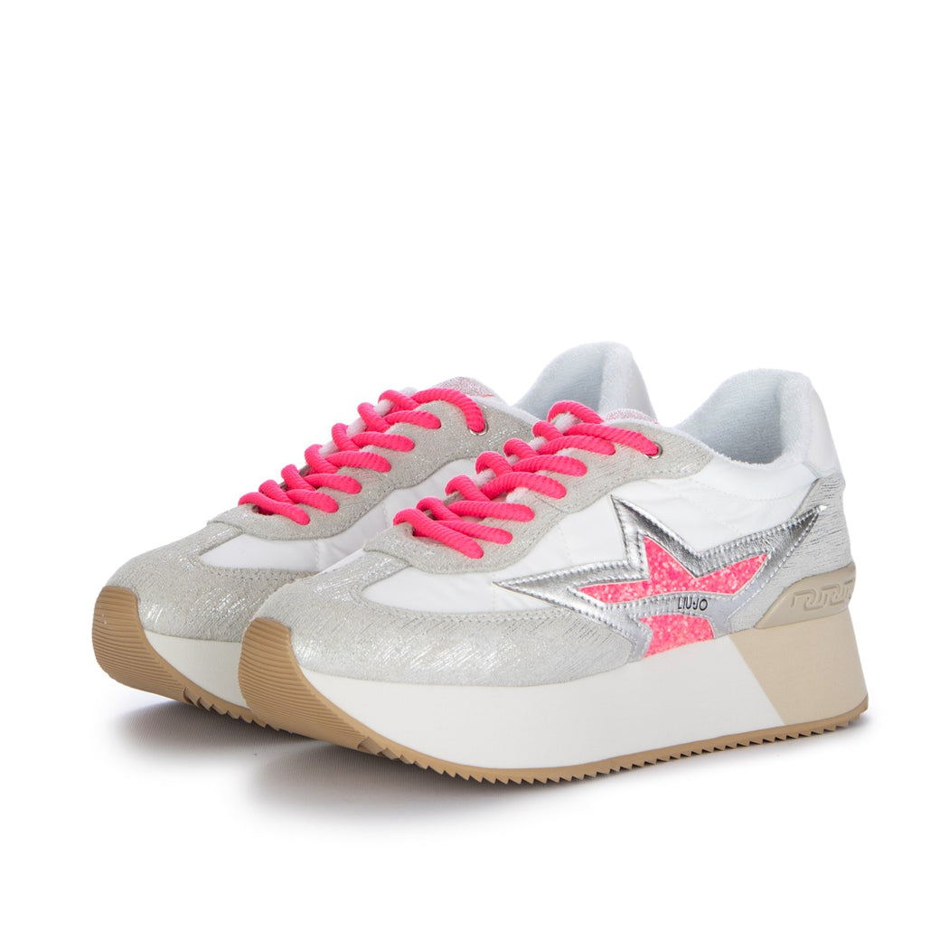 DREAMY 03 LAMINATED COW/SUEDE/NYLON  S3209 ARGENTO/BIANCO