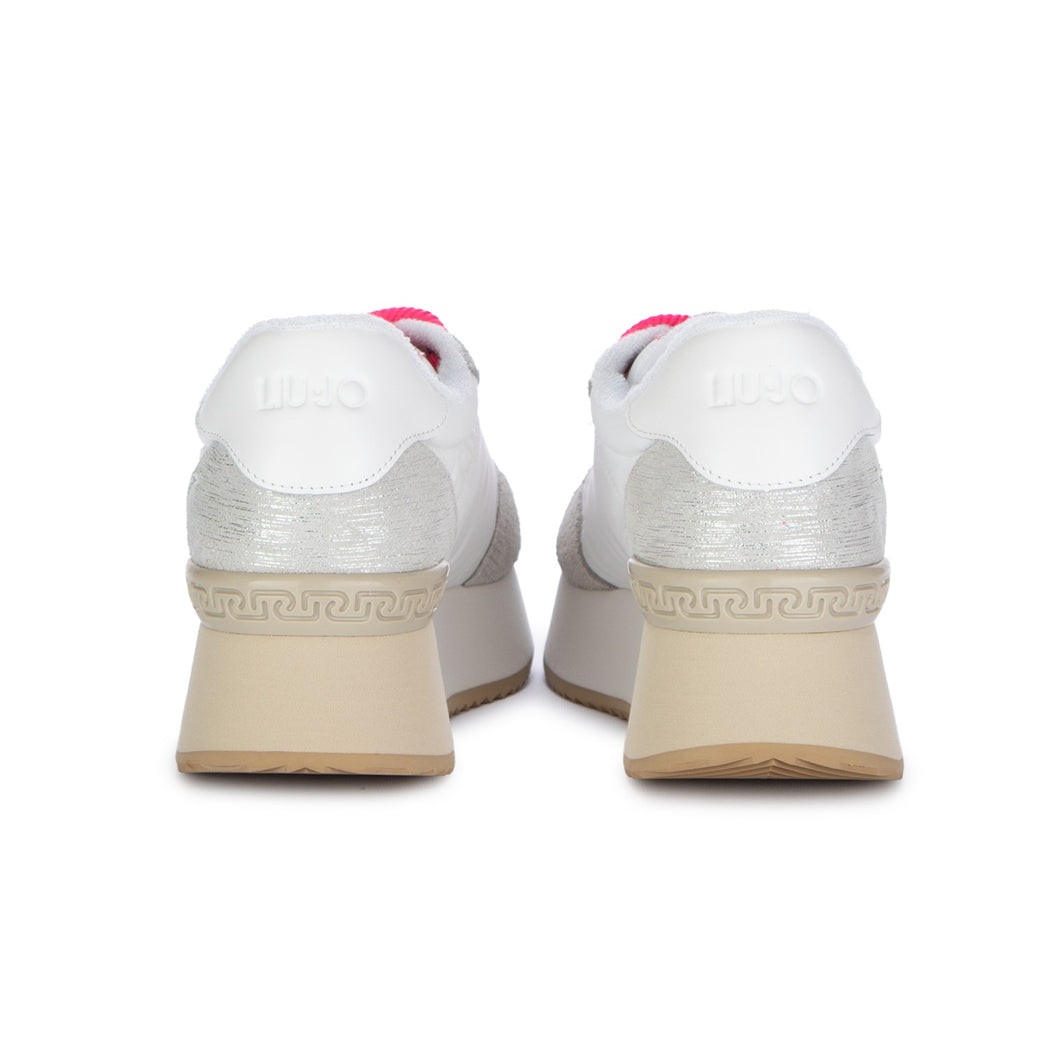 DREAMY 03 LAMINATED COW/SUEDE/NYLON  S3209 ARGENTO/BIANCO