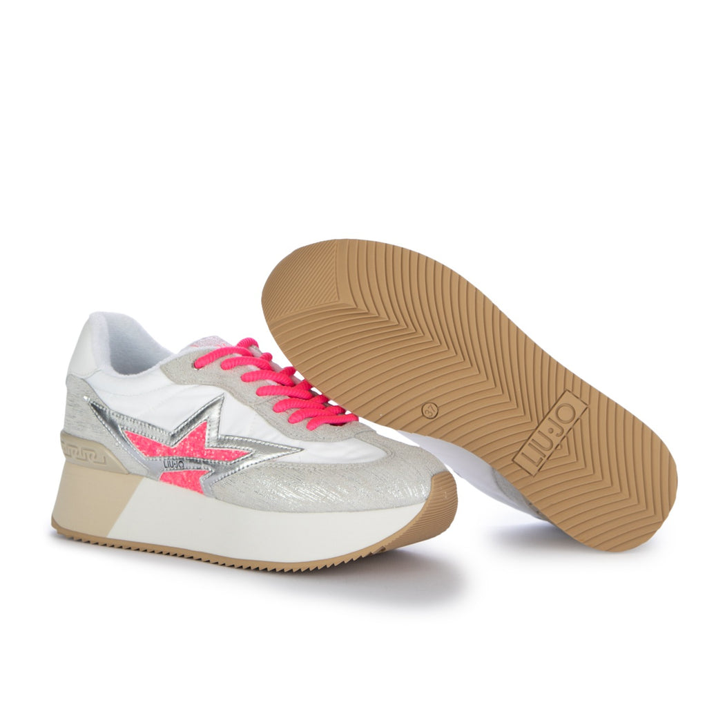 DREAMY 03 LAMINATED COW/SUEDE/NYLON  S3209 ARGENTO/BIANCO
