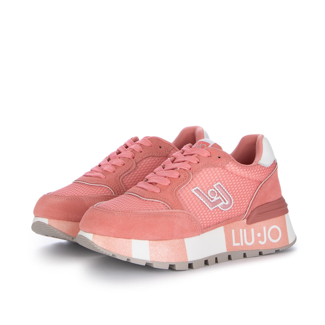 AMAZING 25 COW SUEDE/NET  S1706 ROSA FRAGOLA