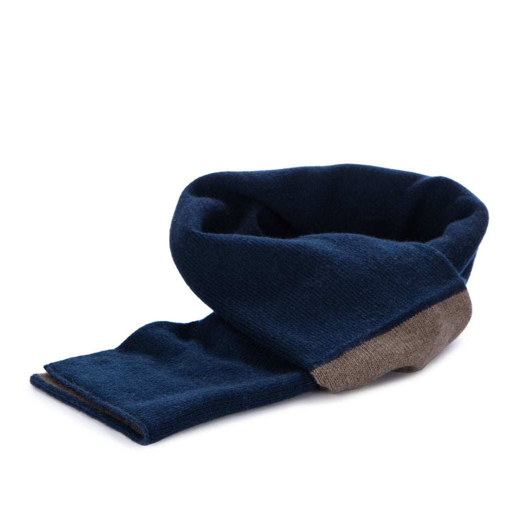 98B SCALDACOLLO BICOLORE 24  BLU/MARRONE