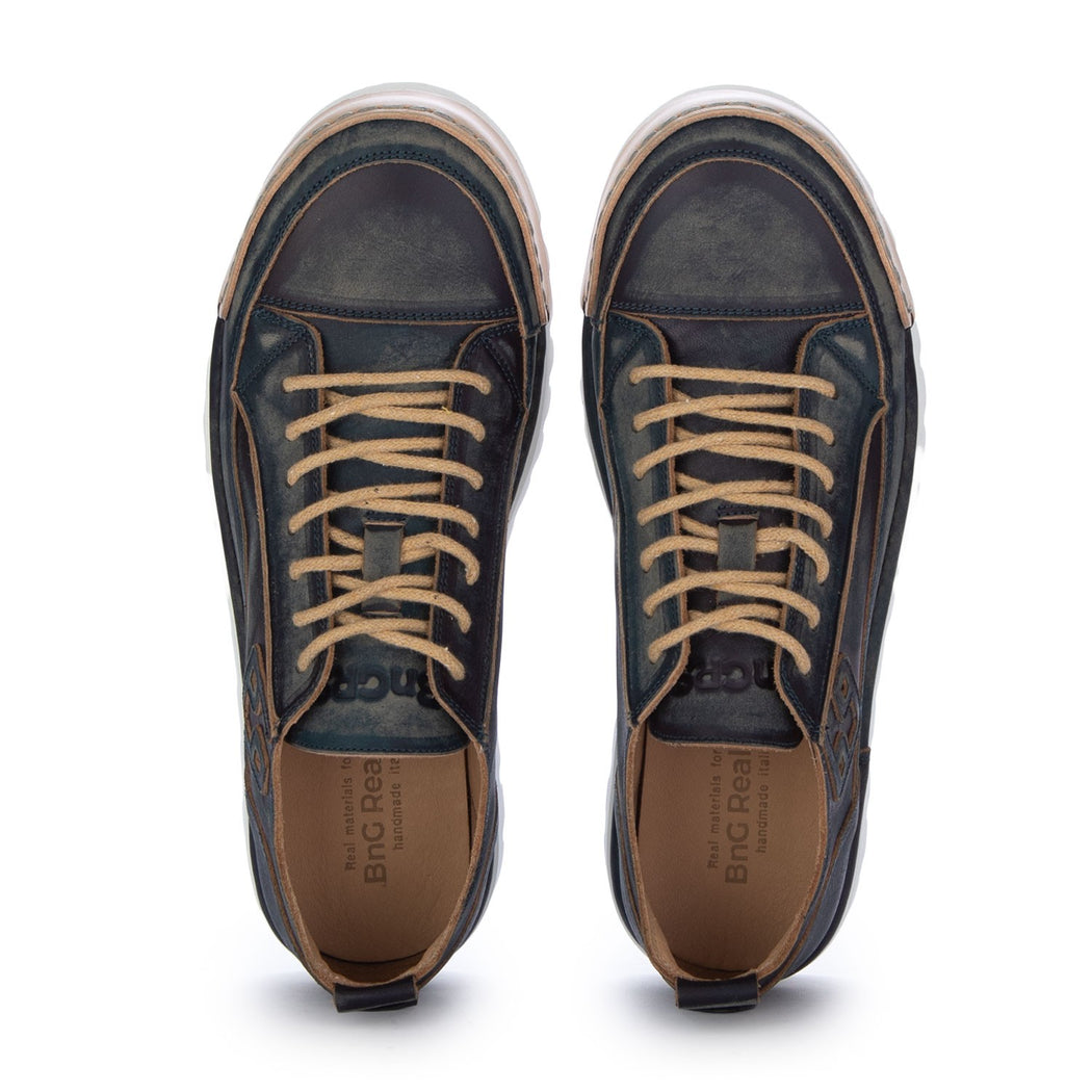 LA JEANS NOCE U1901/9A  BLU/MARRONE