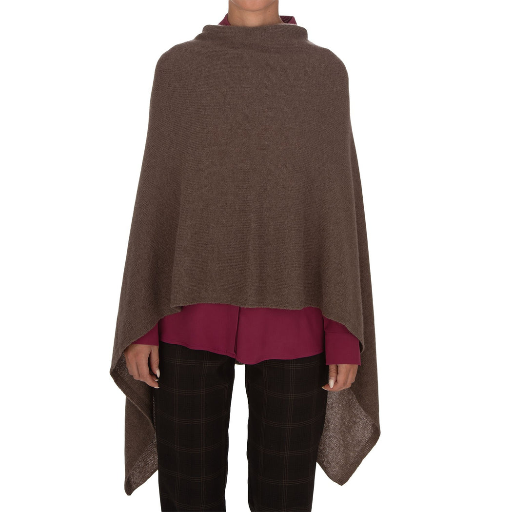 10002 MANTELLINA RASATA LEGNO  MARRONE
