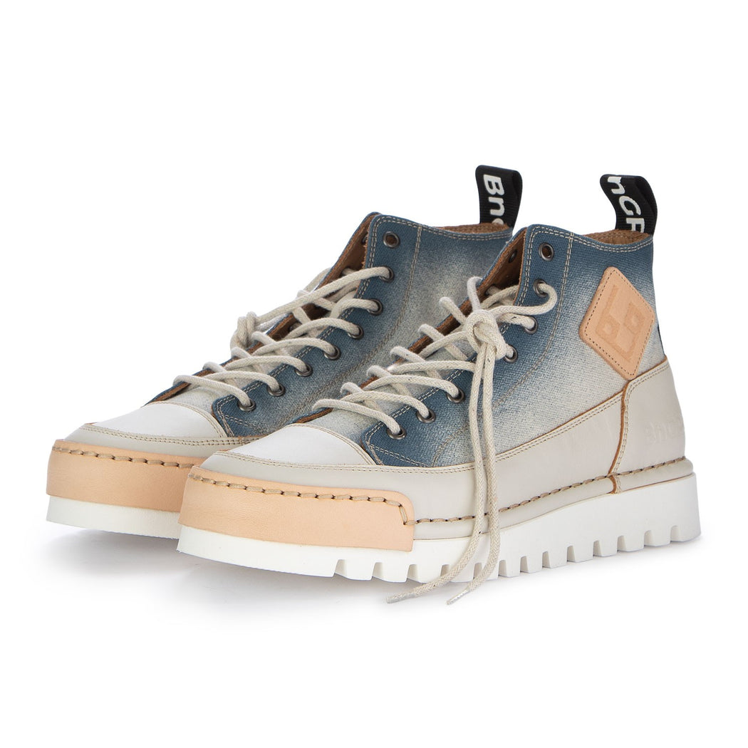 LA SFUMATA  BIANCO/JEANS U2202-9A