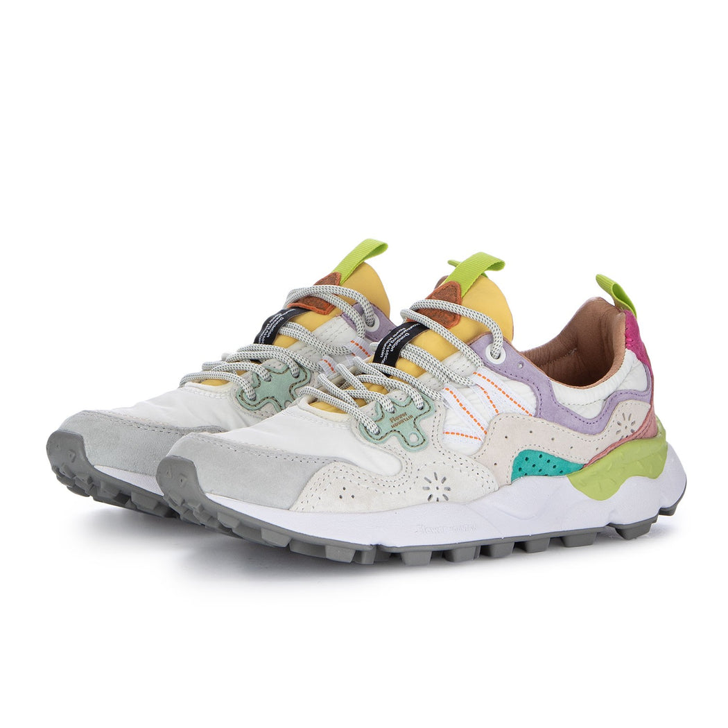 YAMANO 3 SUEDE/NYLON  BIANCO/VERDE