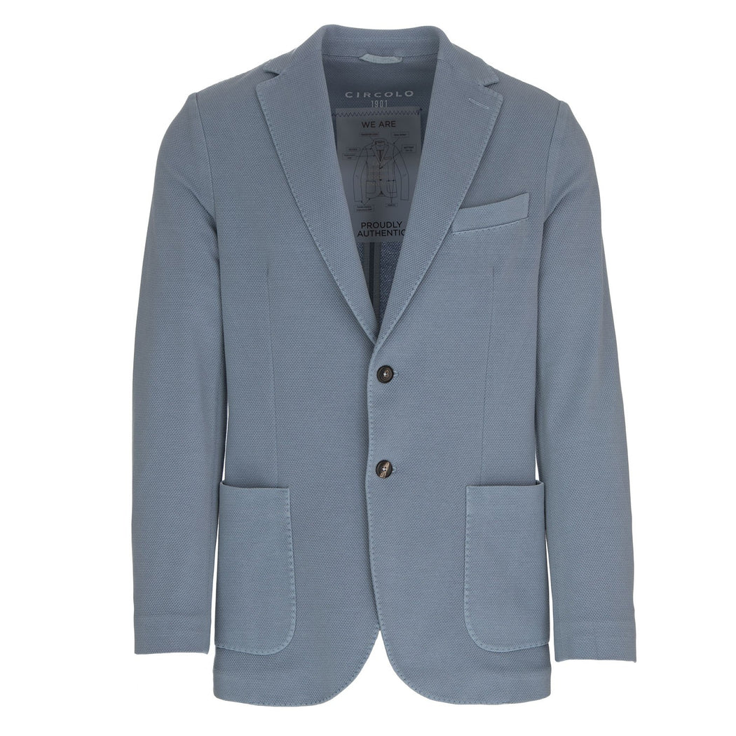 CN4696 GIACCA OXFORD TC  1146T AZZURRO CARTA DA ZUCCHERO