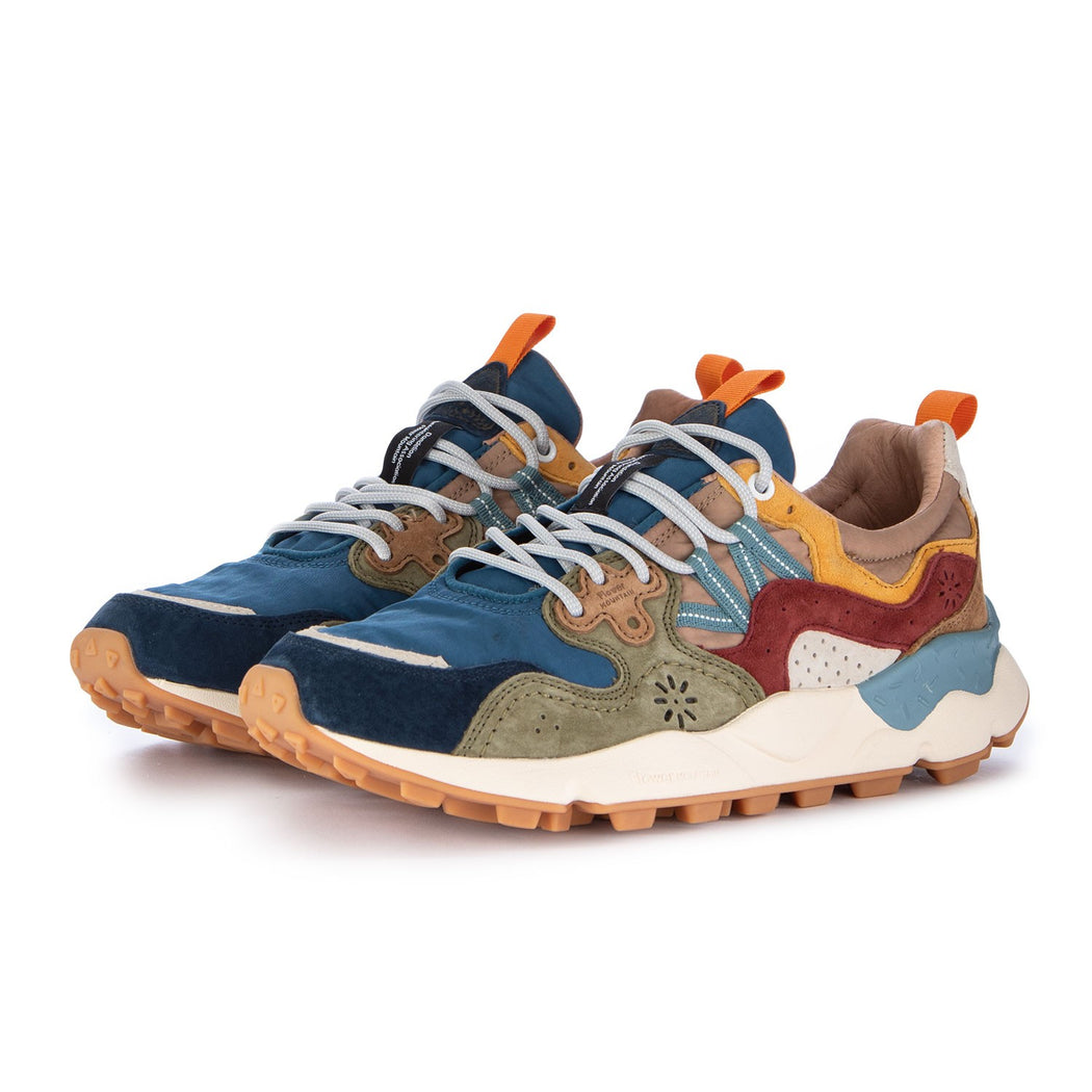 YAMANO 3 SUEDE/NYLON  BLU/VERDE/GIALLO
