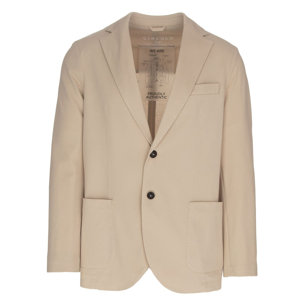 CN4660 GIACCA PIQUET MERC.  1010 BEIGE