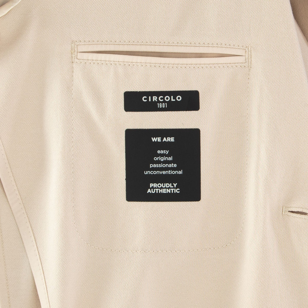 CN4660 GIACCA PIQUET MERC.  1010 BEIGE