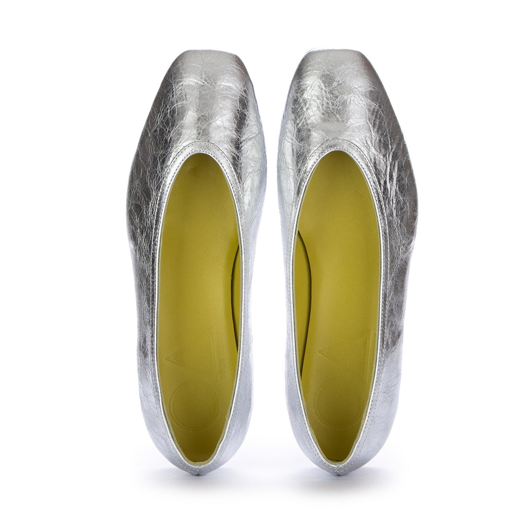 TEO BALLERINA SFODERATA BOMBER  ARGENTO