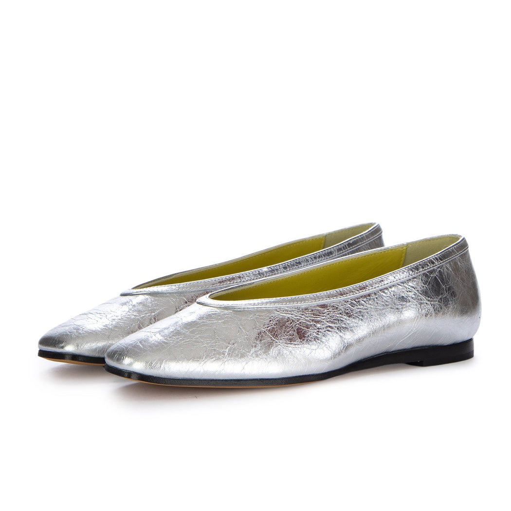 TEO BALLERINA SFODERATA BOMBER  ARGENTO