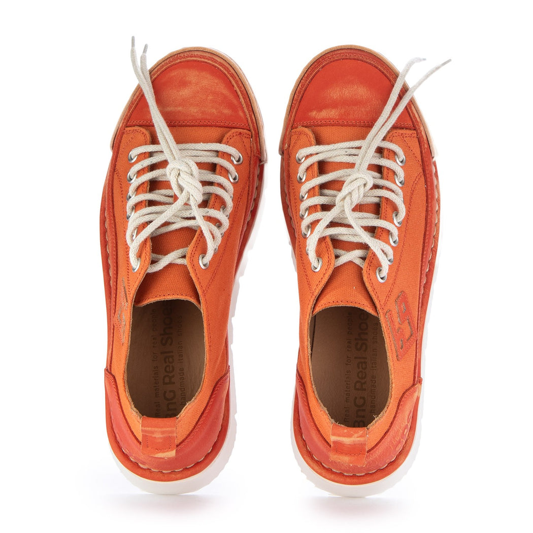 LA PAPAYA CANVAS LOW D1903-5AL  ARANCIONE