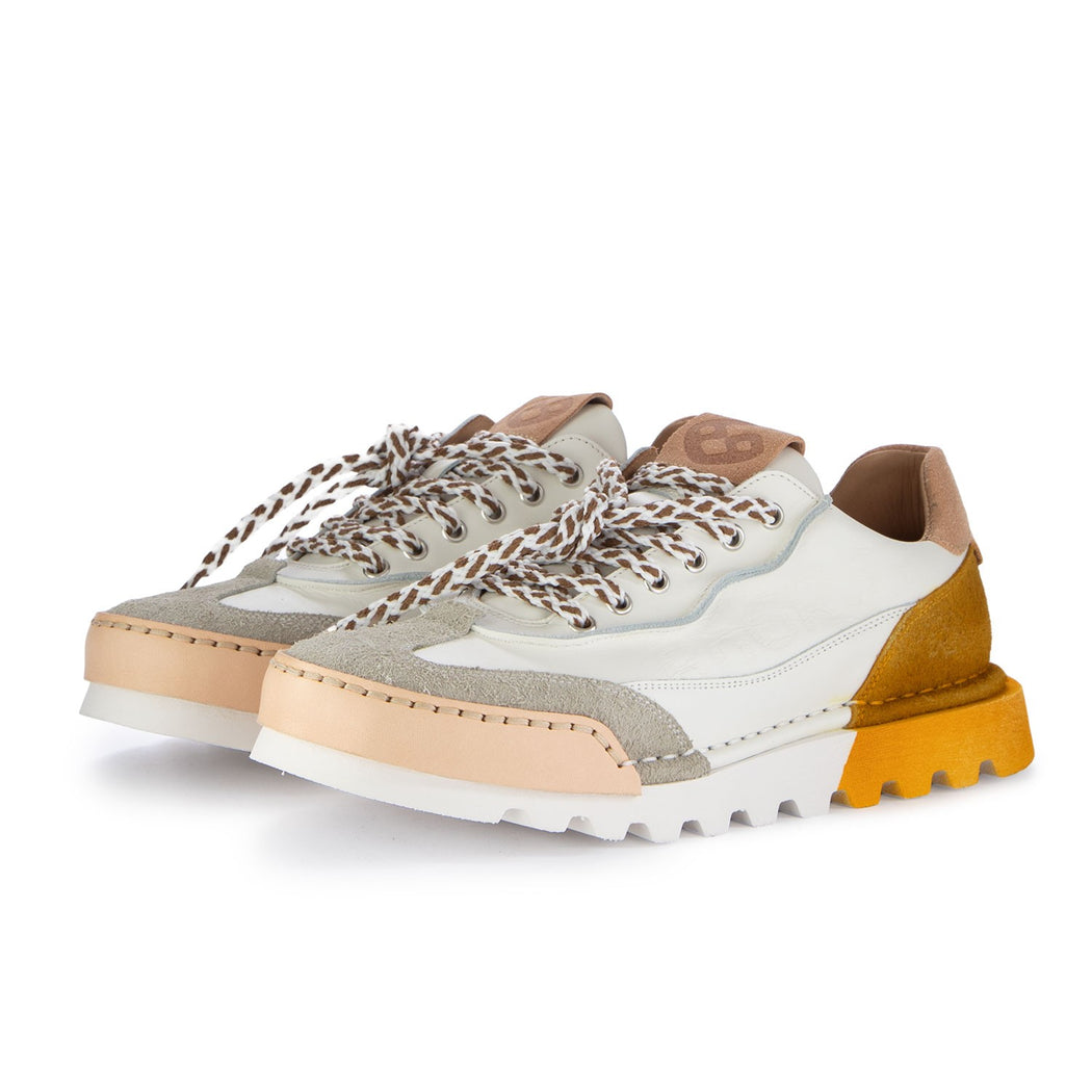 LA SNEAKER SFUMATA GIALLA U2021-14A  BIANCO/GIALLO