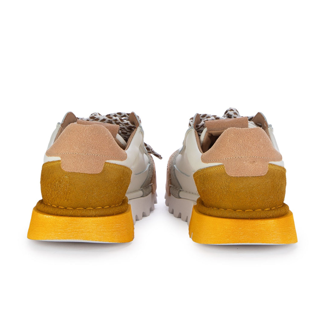 LA SNEAKER SFUMATA GIALLA U2021-14A  BIANCO/GIALLO