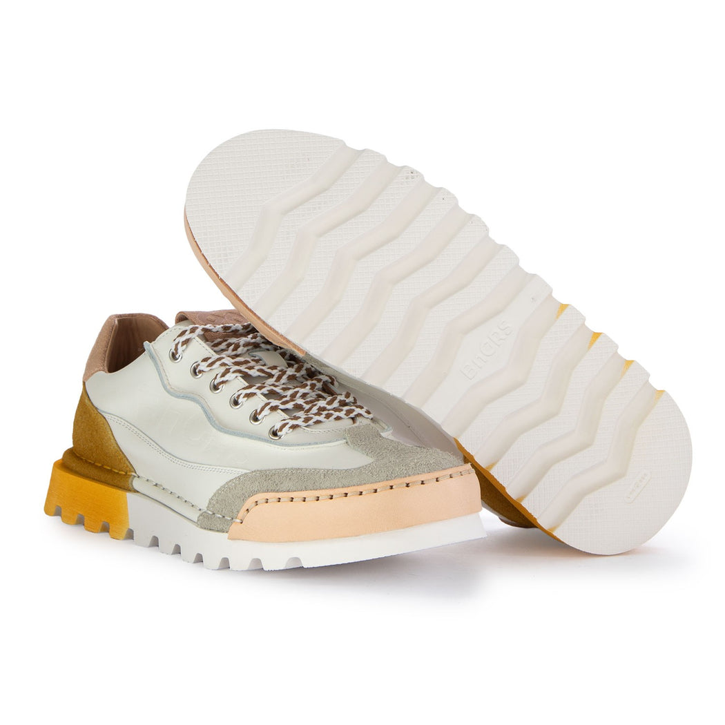 LA SNEAKER SFUMATA GIALLA U2021-14A  BIANCO/GIALLO