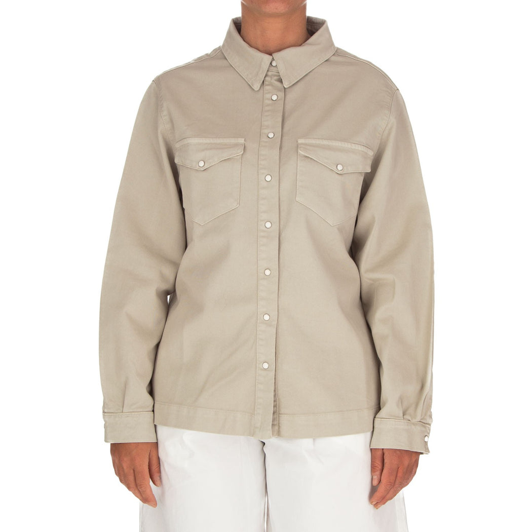 DEMETRA-5 CAMICIA OVER  BEIGE