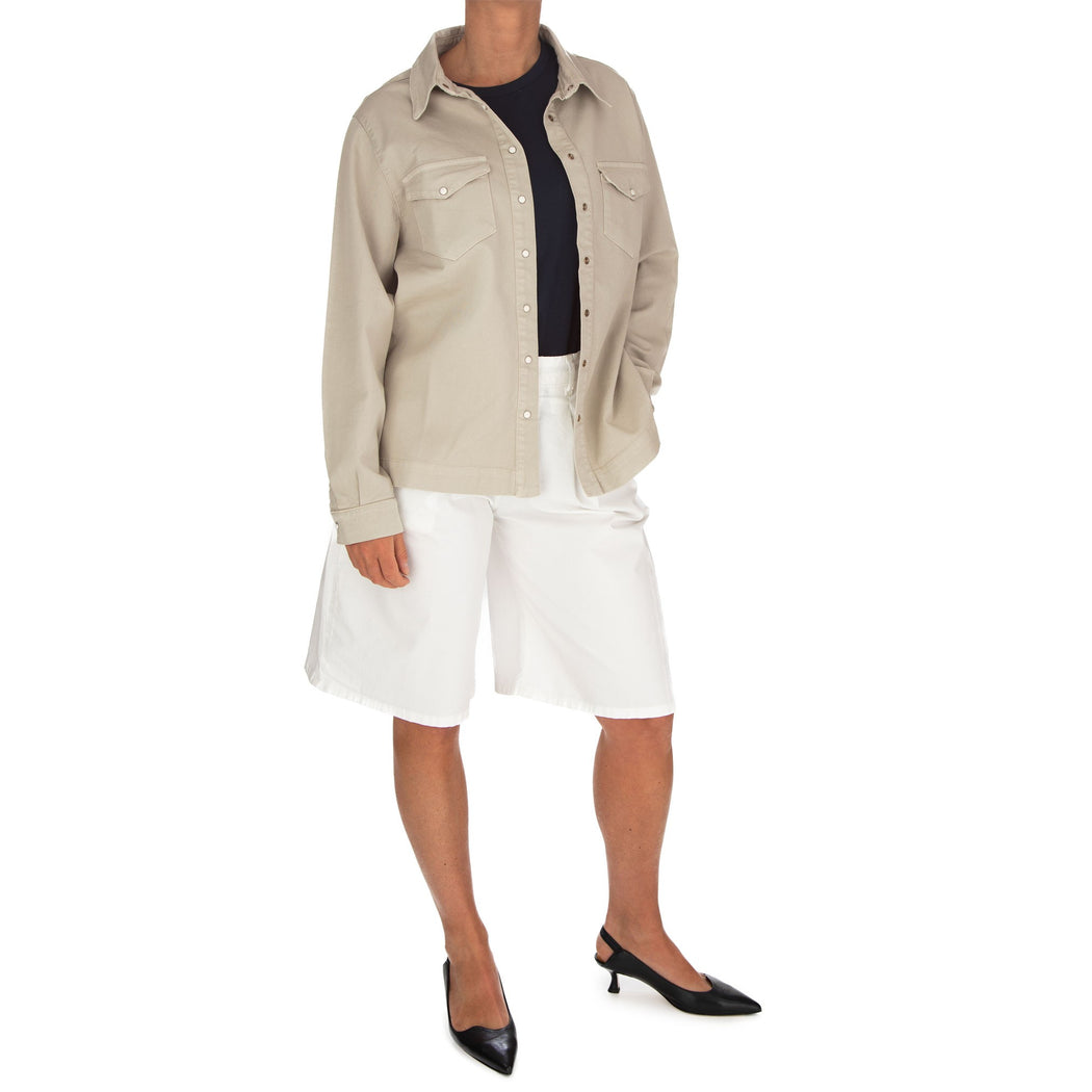 DEMETRA-5 CAMICIA OVER  BEIGE