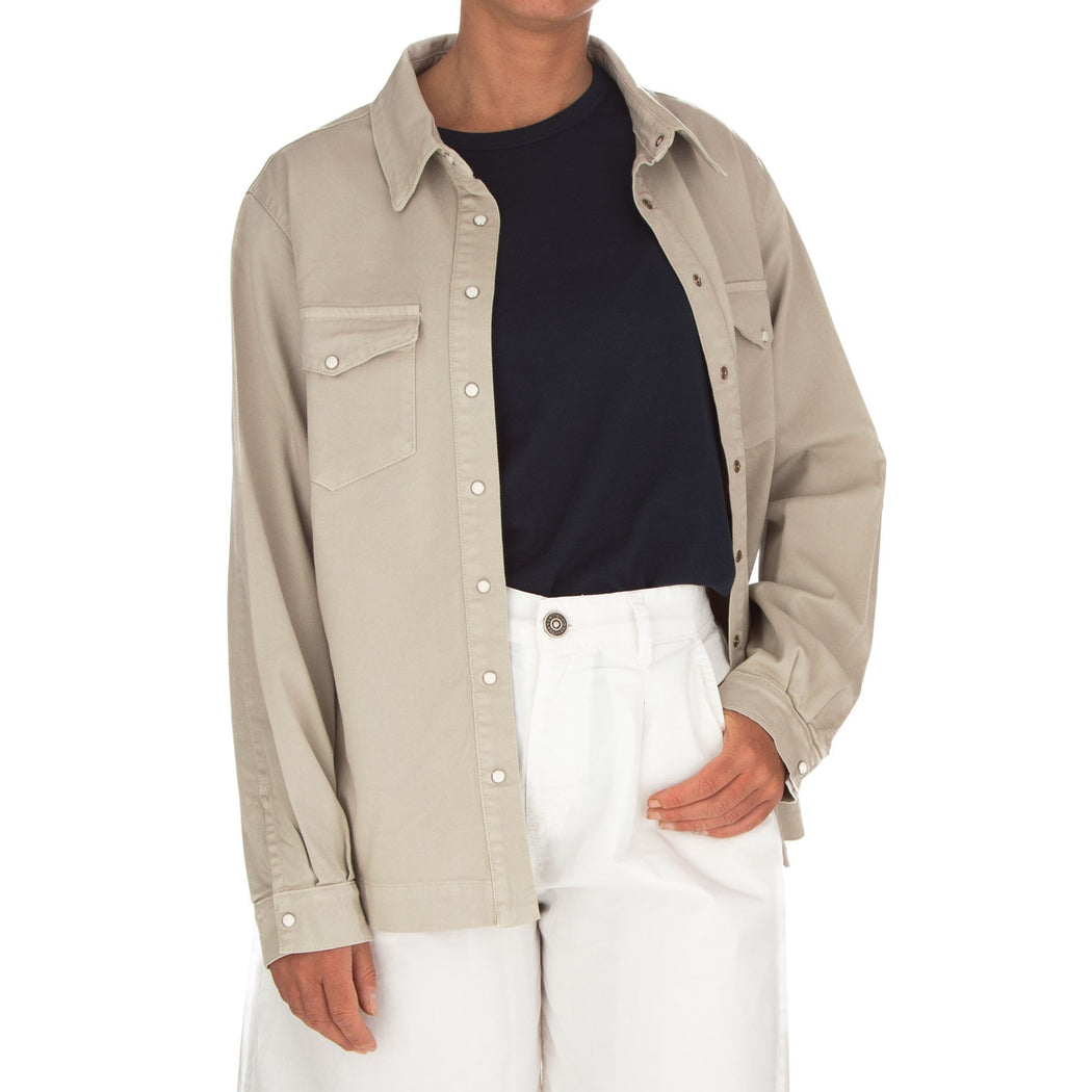 DEMETRA-5 CAMICIA OVER  BEIGE