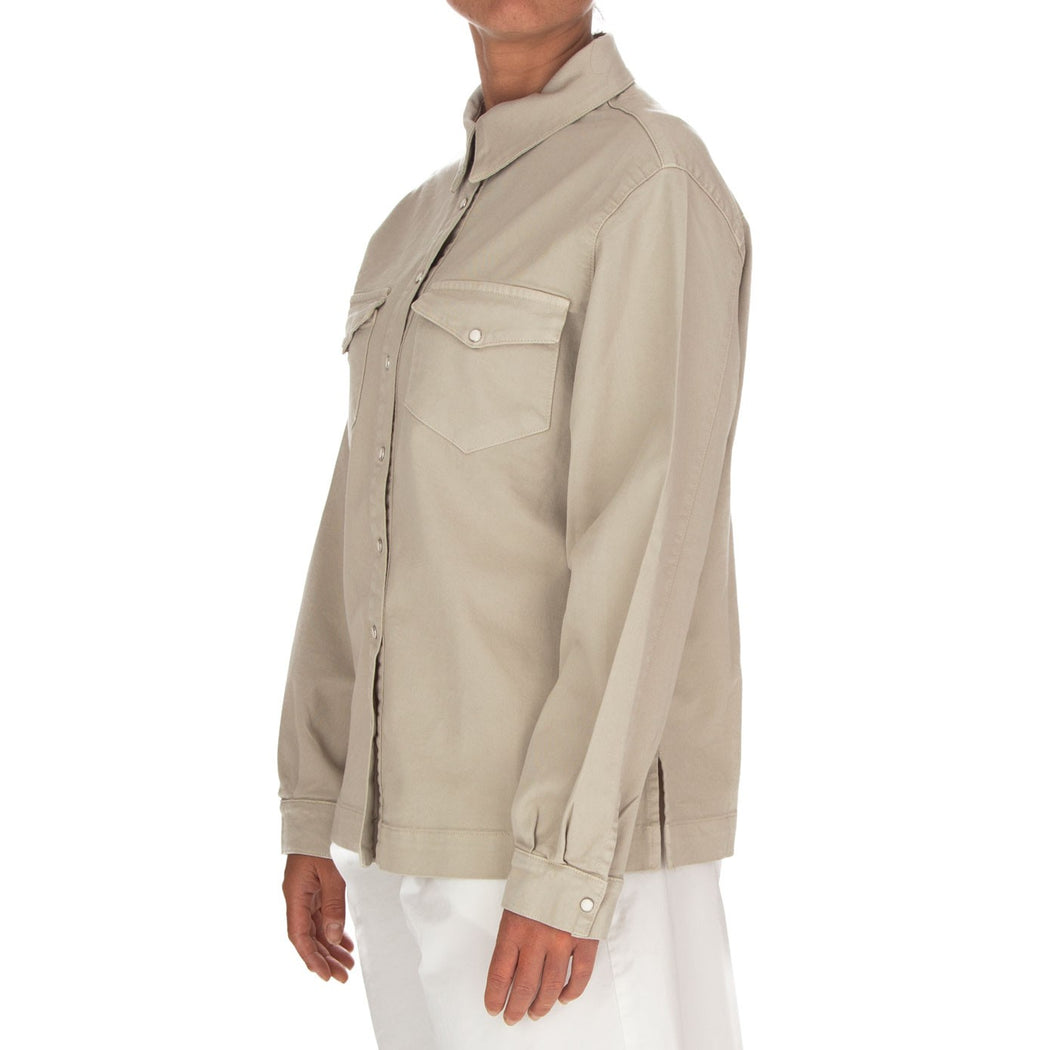 DEMETRA-5 CAMICIA OVER  BEIGE