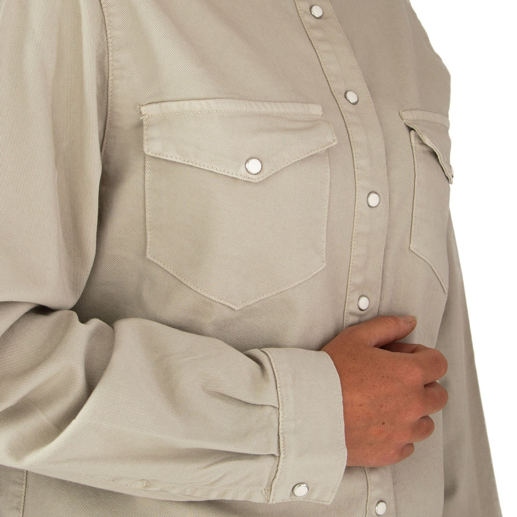 DEMETRA-5 CAMICIA OVER  BEIGE