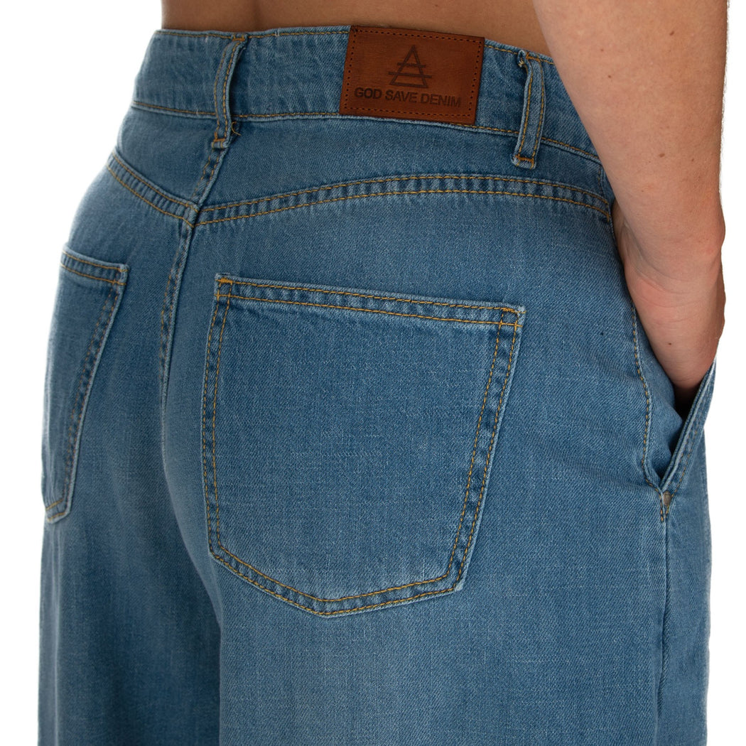 FRESIA-1 BERMUDA DENIM  BLU
