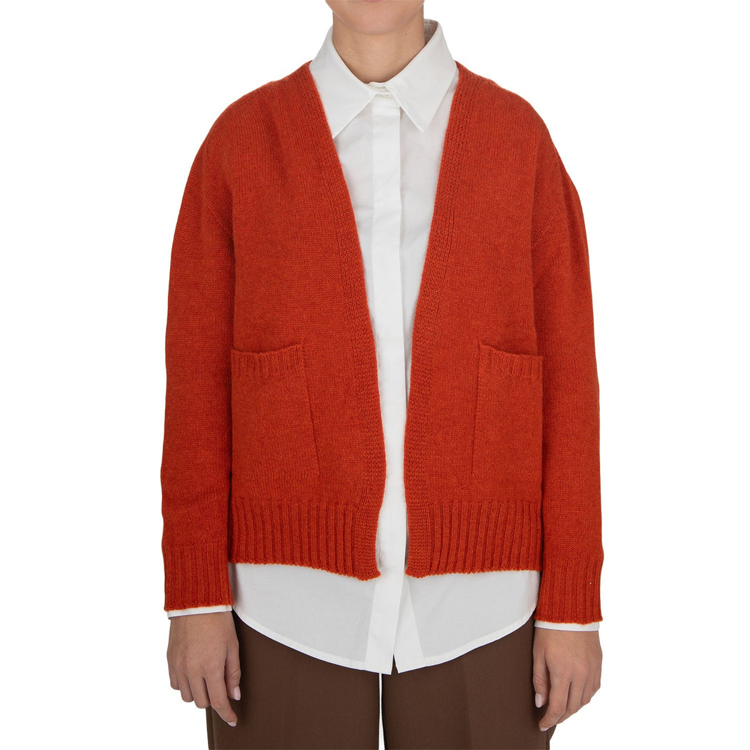 10178 CARDIGAN TASCHE  ARANCIONE