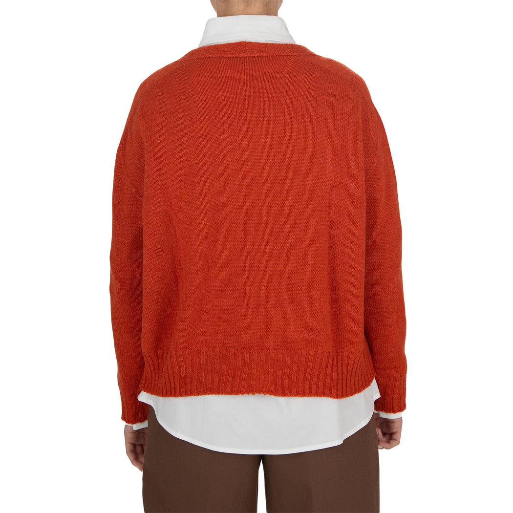 10178 CARDIGAN TASCHE  ARANCIONE
