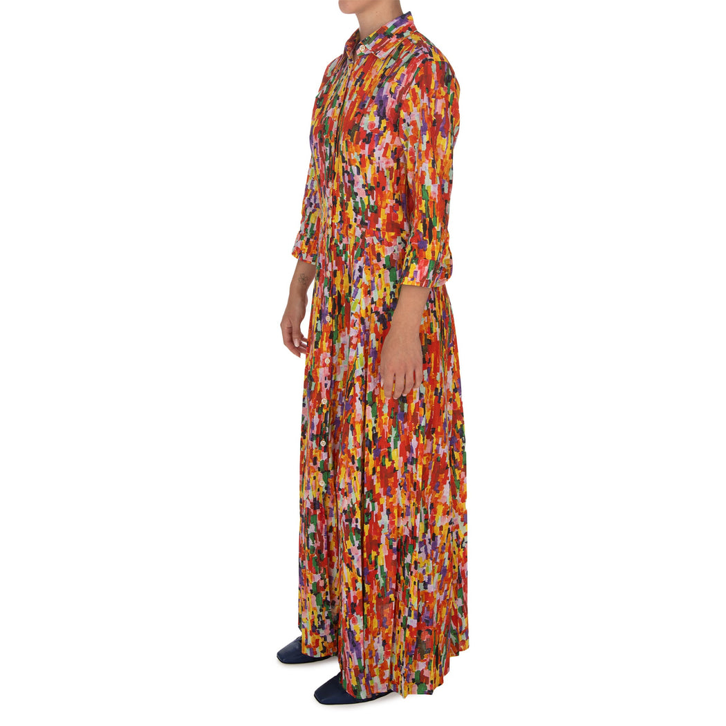 D1119 VESTITO 034  MULTICOLOR