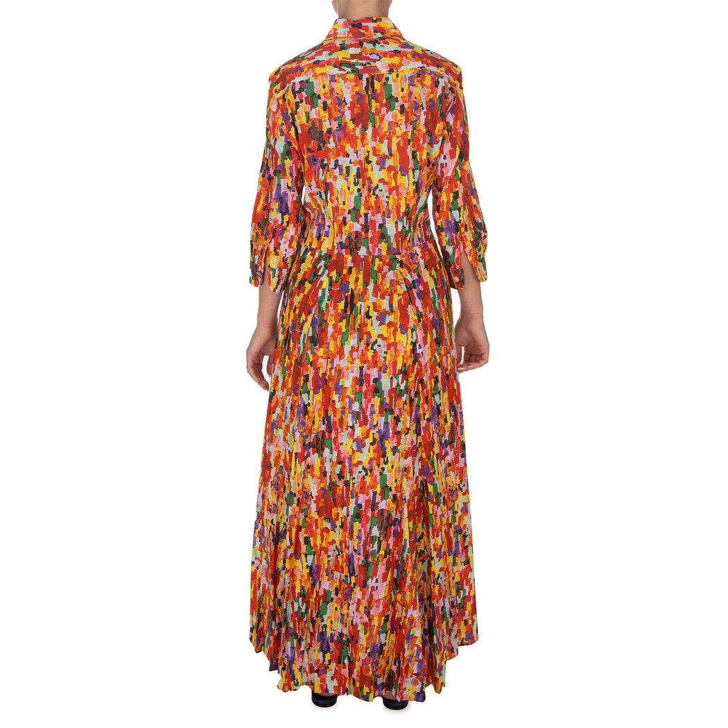 D1119 VESTITO 034  MULTICOLOR