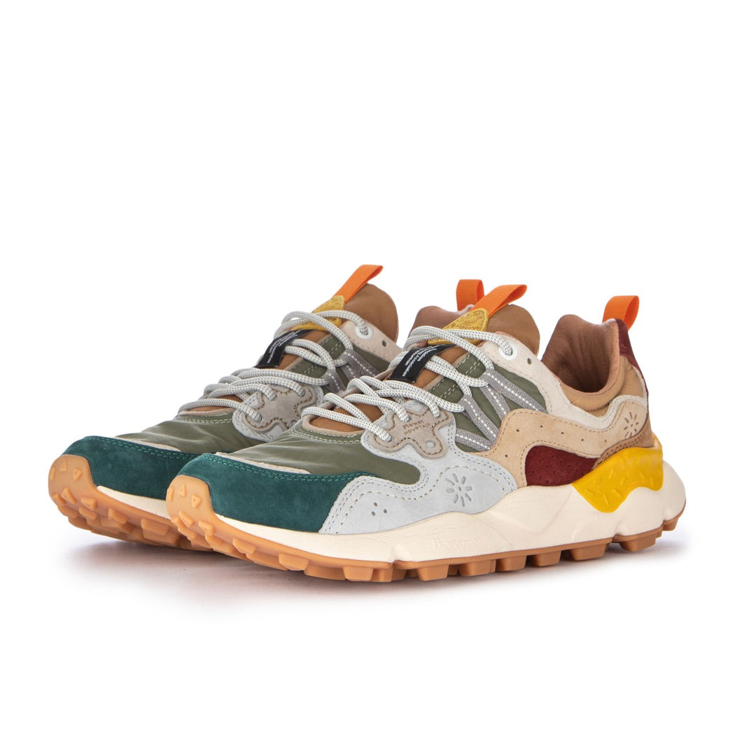 YAMANO 3 SUEDE/NYLON  BLU/VERDE/GRIGIO