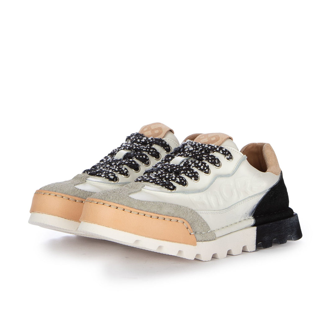 LA SNEAKER SFUMATA NERA D2223-14A  BIANCO/NERO
