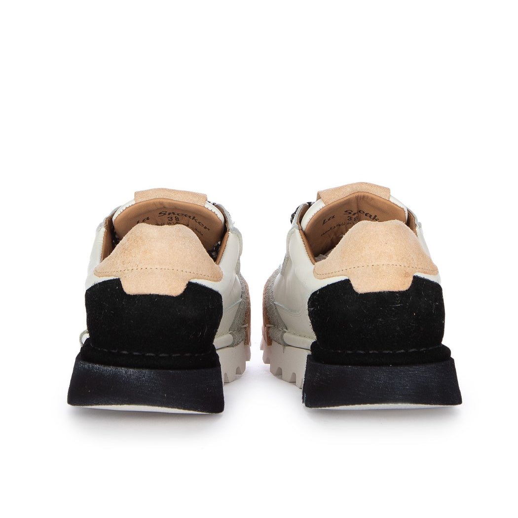 LA SNEAKER SFUMATA NERA D2223-14A  BIANCO/NERO