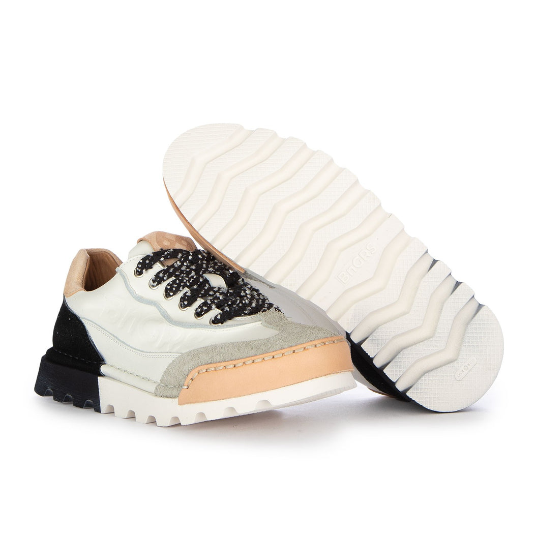 LA SNEAKER SFUMATA NERA D2223-14A  BIANCO/NERO