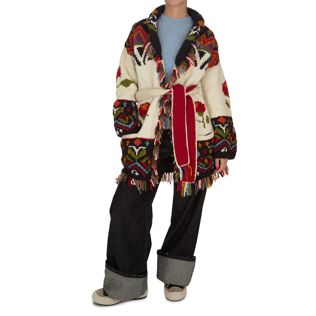 CARDIGAN FAIRYTALE  BIANCO/MULTICOLOR