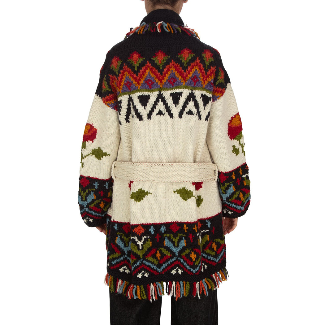 CARDIGAN FAIRYTALE  BIANCO/MULTICOLOR