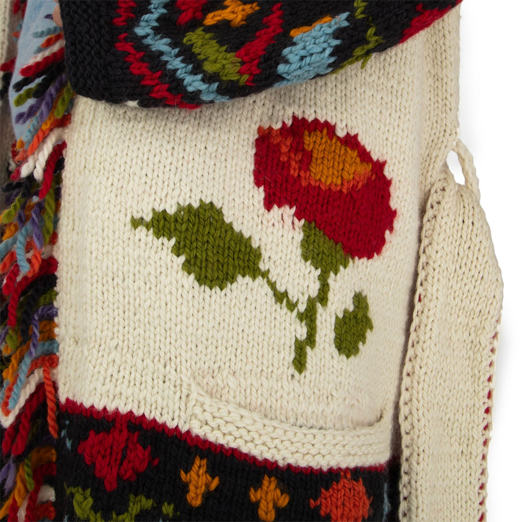 CARDIGAN FAIRYTALE  BIANCO/MULTICOLOR