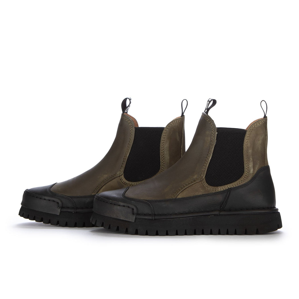 LA BIKER BEATLES MILITARE U2402-12CZ  VERDE/NERO