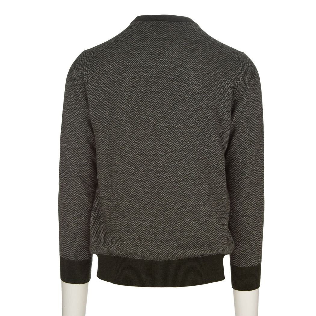 BA5-03 GIROCOLLO SPIGATO 438  VERDE/GRIGIO