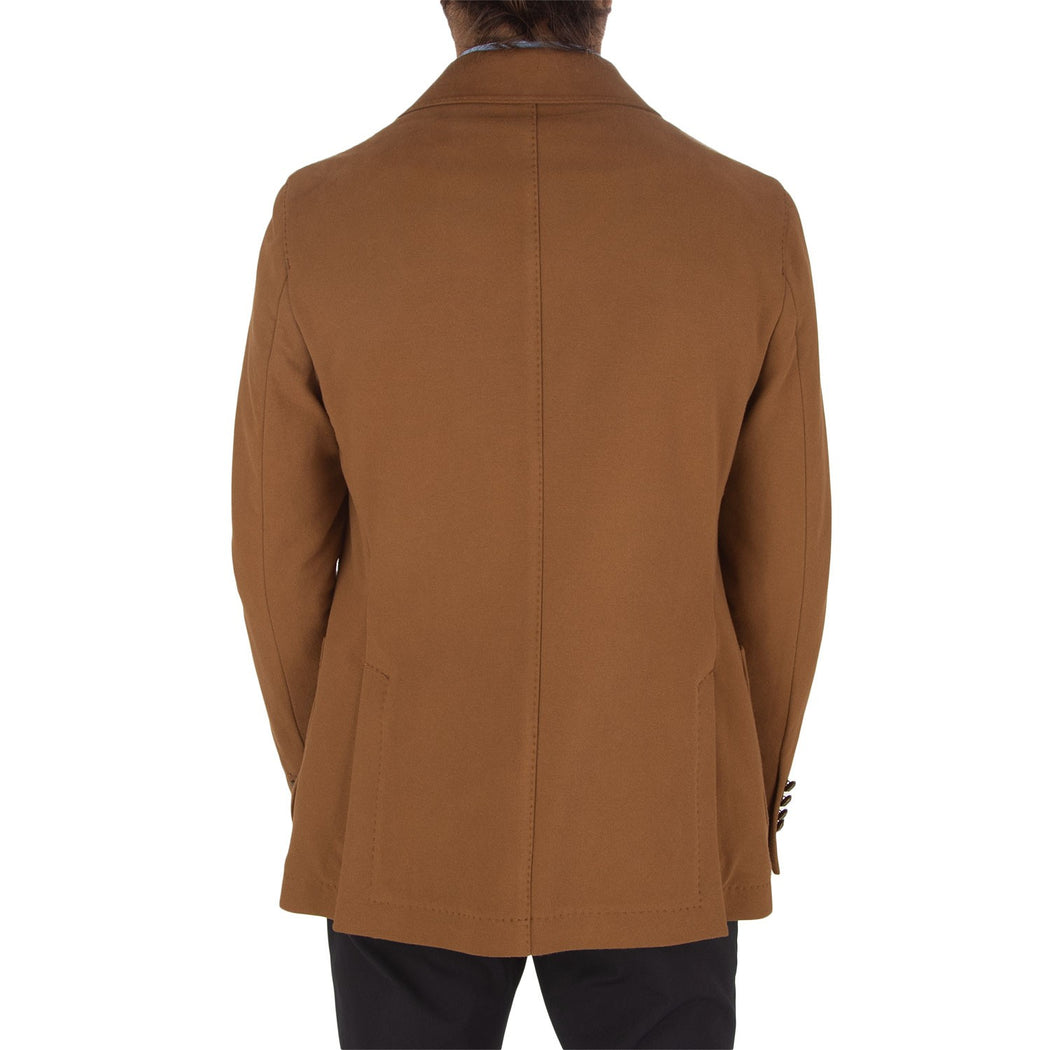 CN4927 DOUBLE BREASTED L.F.  1168  MARRONE