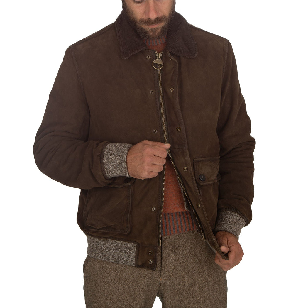 OTTAVIANO + TRI SEASON BURNED SUEDE  MARRONE