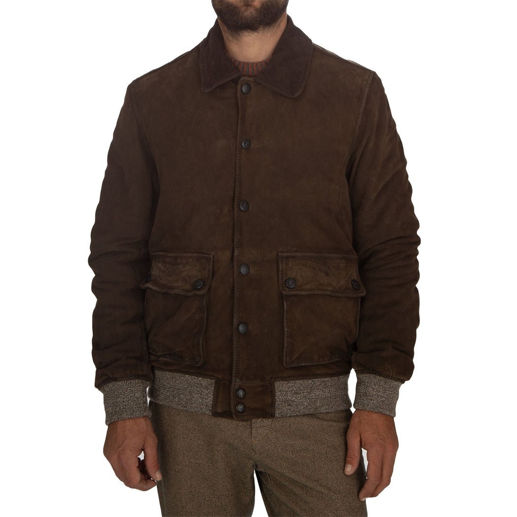 OTTAVIANO + TRI SEASON BURNED SUEDE  MARRONE