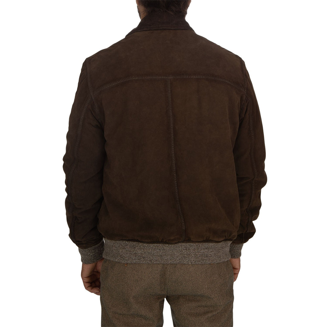 OTTAVIANO + TRI SEASON BURNED SUEDE  MARRONE