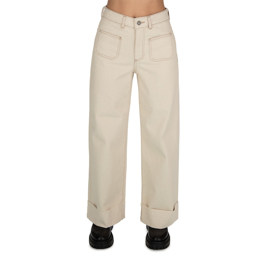 ERMES-5 PANTALONE CROPPED  BEIGE