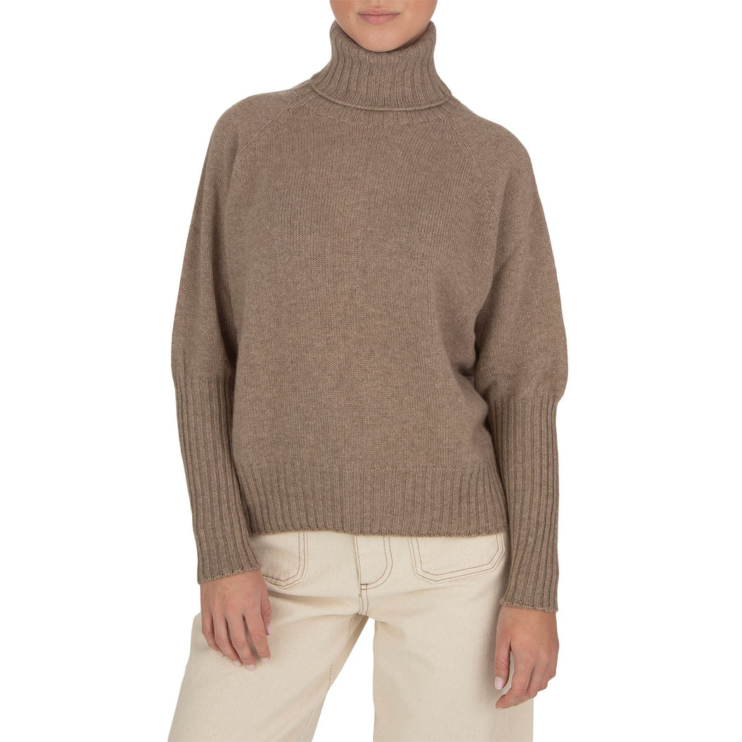 3779C BOLERO COLLO ALTO BROWN  MARRONE