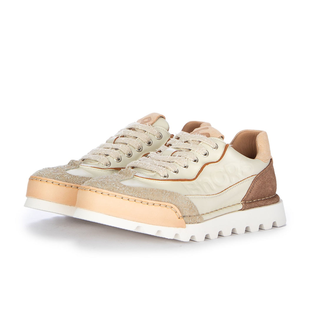 LA SNEAKER CAFFELATTE D2223/14A  BIANCO/MARRONE
